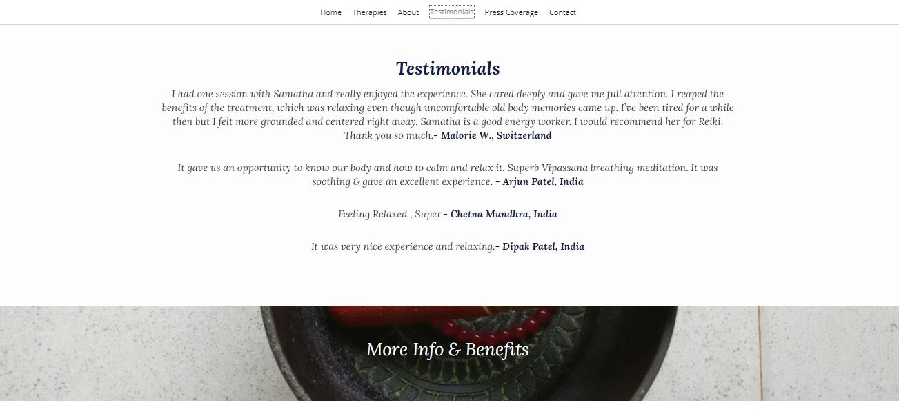 Therapy by Samantha website Therapy by Samantha website